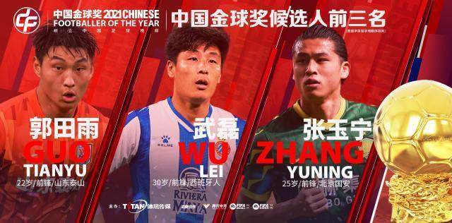 1643157854991001914.jpeg 2021中国金球奖前三揭晓 郭田雨、张玉宁PK武球王.jpeg